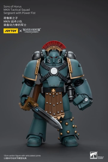 main photo of JOYTOY x Warhammer: The Horus Heresy Sons of Horus MKIV Tactical Squad: Sergeant with Power Fist