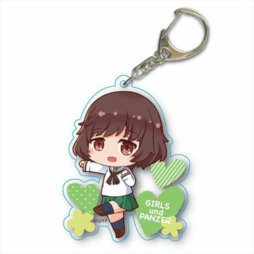 main photo of Tekutoko Choi Deka Acrylic Keychain Girls und Panzer das Finale: Yukari Akiyama