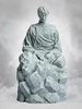 photo of Zhang Qiling in the snow: Stone Statue